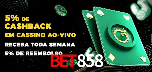 Promoções do cassino ao Vivo bet858